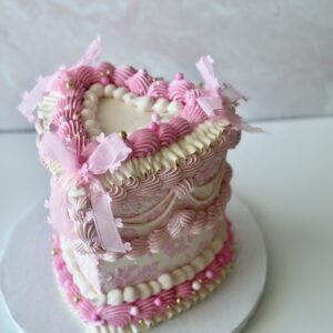 Preppy Heart Cake