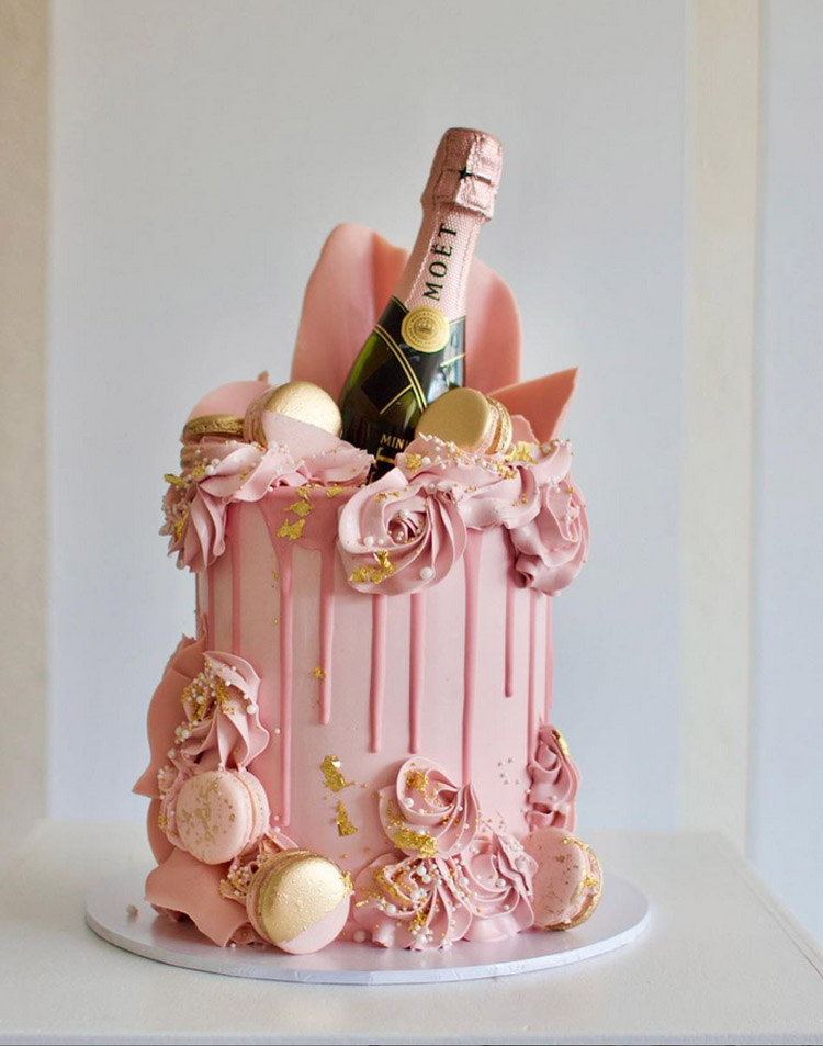 Bottle drip cake in Miami